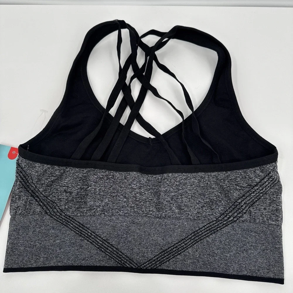 New Balance Gray Racer Back Sports Bra‎ Women's Size X-Large New Activewear